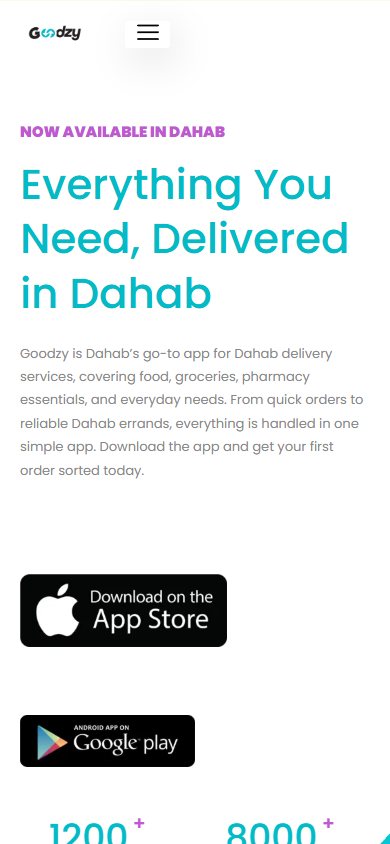 Goodzy website on a phone