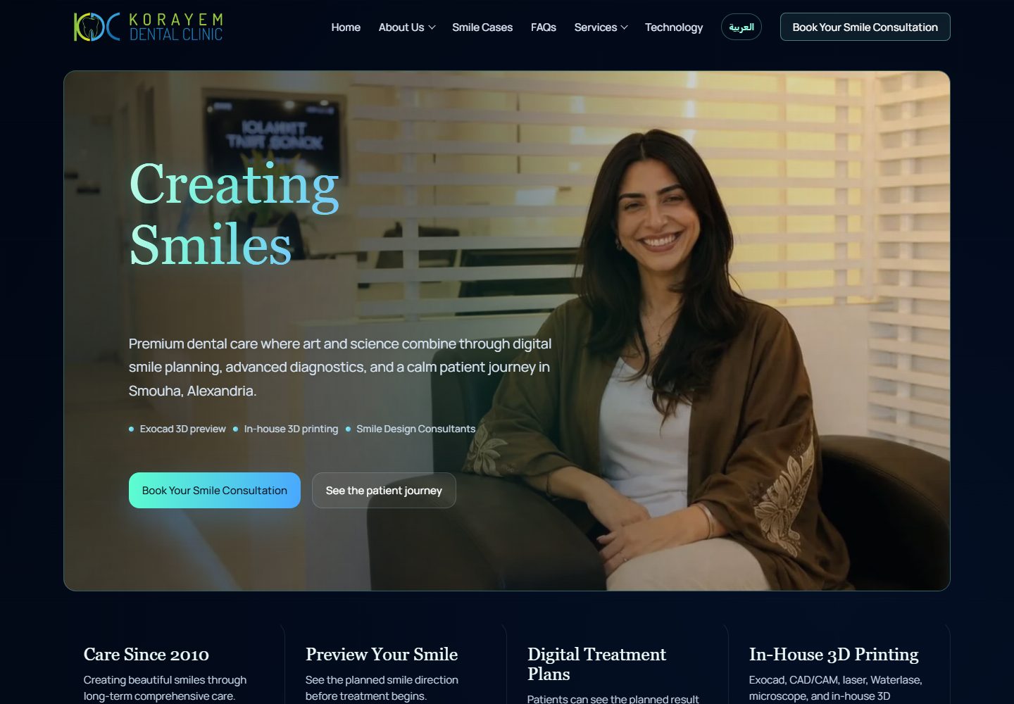 Korayem Dental website