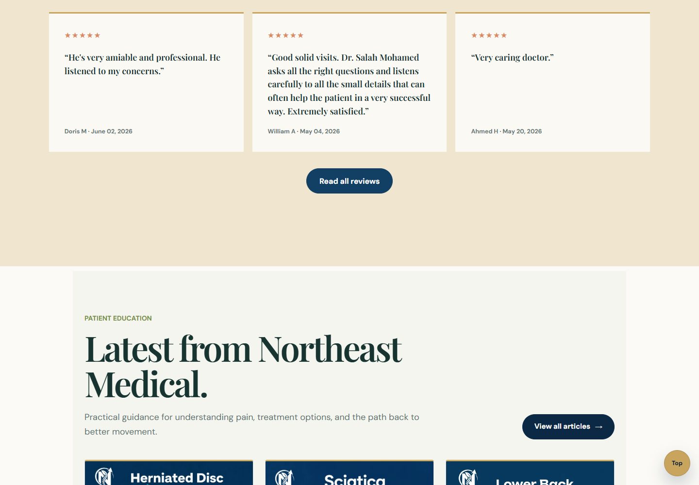 Northeast Medical locations and patient information