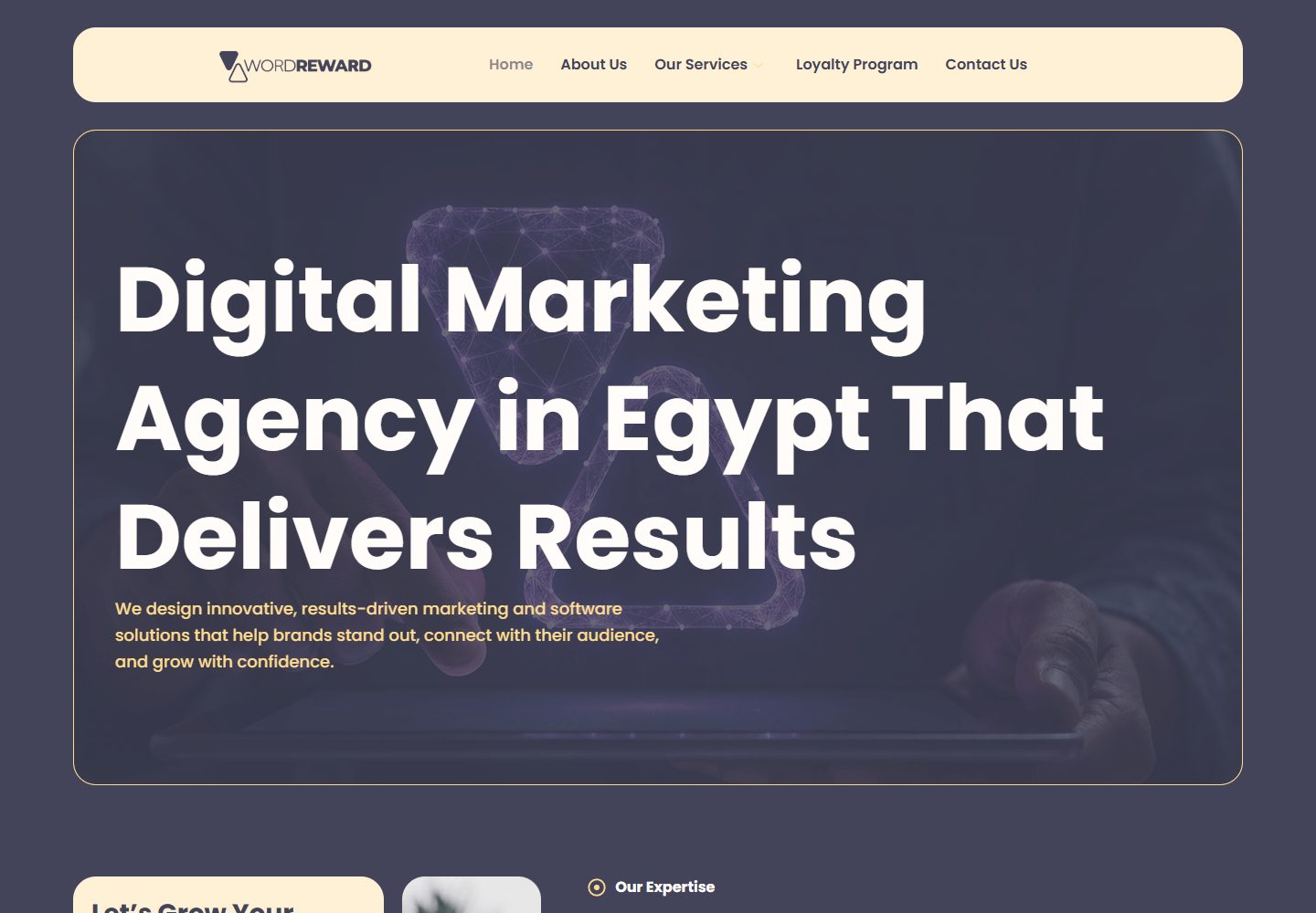 WordReward corporate website