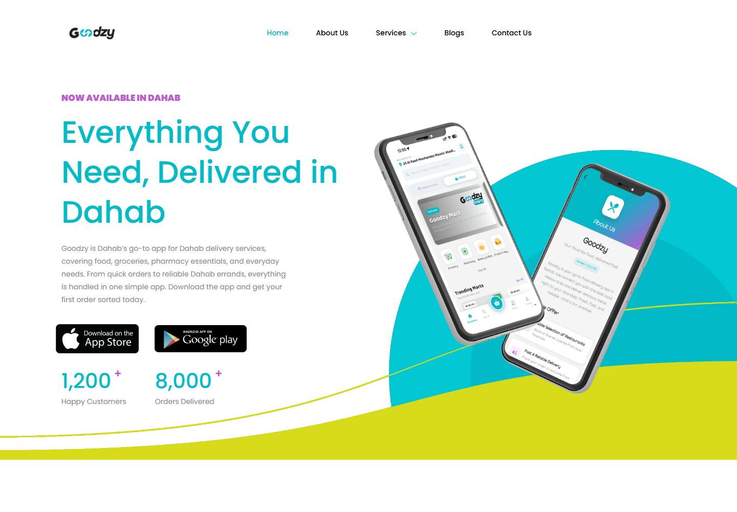 Goodzy WordPress website preview